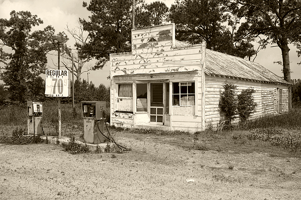 Old Gas Station Photograph by Tom McElvy