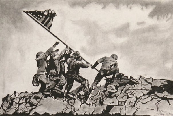 Our Flag Was Still There Greeting Card for Sale by KeMonee Casey