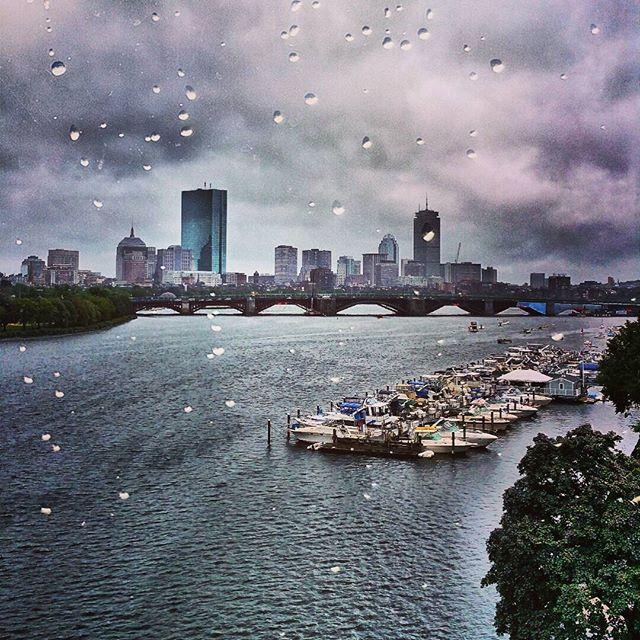 Boston Photograph - Raindrops On Boston.

#outmywindow by Sally Cooper