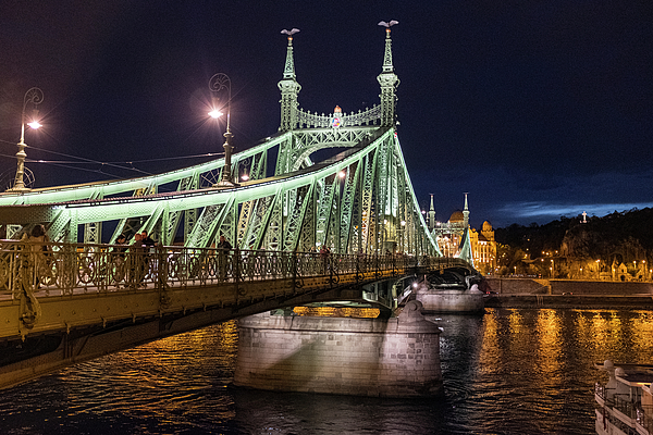 a Bridge in Budapest Photograph by Dubi Roman