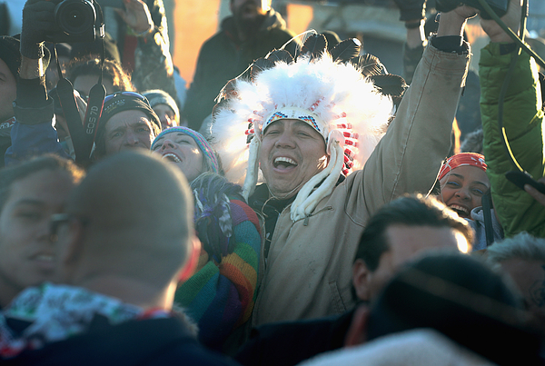 Sioux From Standing Rock Reservation Claim Victory Over Dakota Pipeline Access Project Photograph by Scott Olson