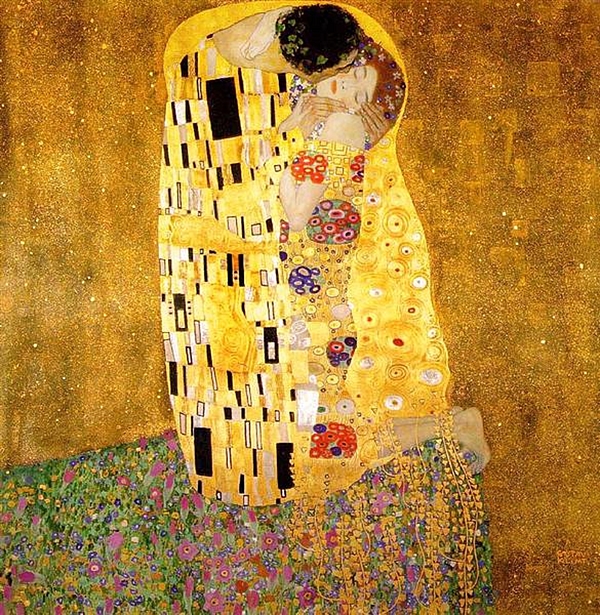 The Kiss 1907 Painting by Gustav Klimt