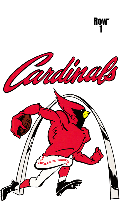 1964 Vintage St Louis Cardinals Program Canvas Gallery Wrap 