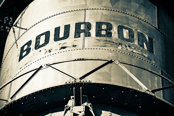 Bourbon Tank In Sepia Photograph