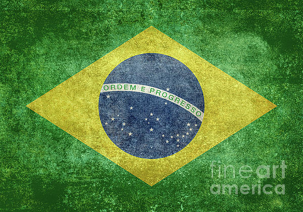 Brazilian Flag of Brazil Digital Art by Sterling Gold