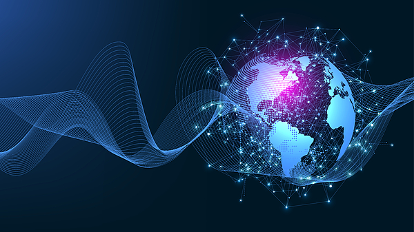 Business global network connection. World map point and line composition concept of global business. Global internet technology. Big data visualization. Vector illustration. Drawing by AliseFox Business global network connection. World map point and line composition concept of global business. Global internet technology. Big data visualization. Vector illustration. Drawing by AliseFox