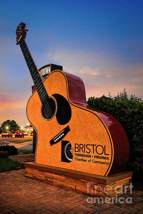 Country Music Guitar Statue at Bristol TN-VA Photograph by Shelia Hunt