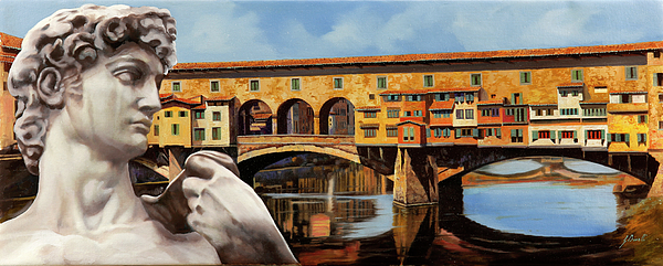 David A Ponte Vecchio Painting