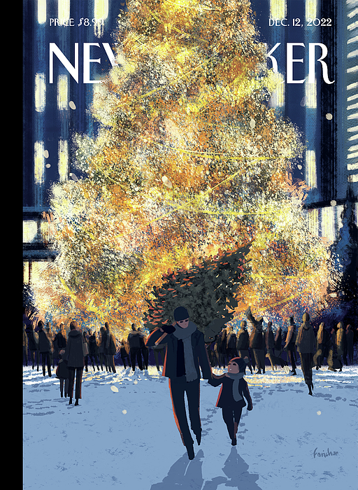 New York City Painting - Evergreens by Matthieu Forichon
