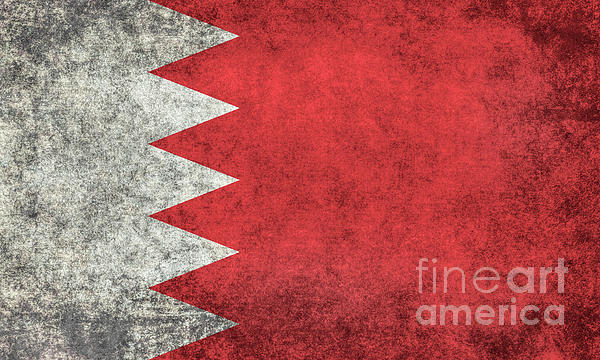 Flag of Bahrain Digital Art by Sterling Gold