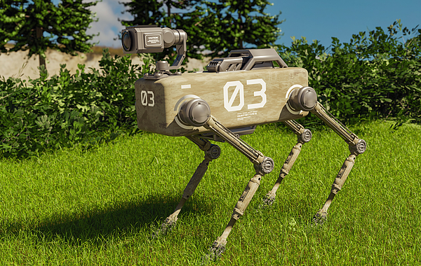 Futuristic robot dog with surveillance camera is on a mission outside Photograph by Mikkelwilliam Futuristic robot dog with surveillance camera is on a mission outside Photograph by Mikkelwilliam
