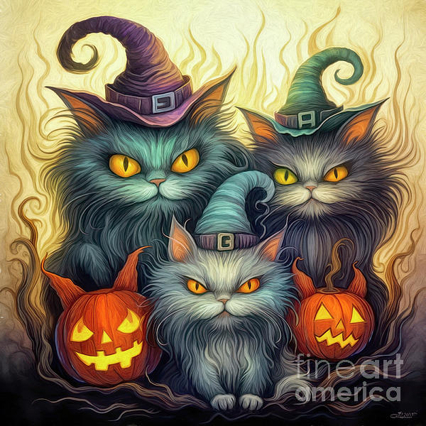 Halloween Cat Sticker for iOS & Android