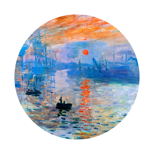 Impression Sunrise by Monet Circle Mixed Media by Bob Pardue