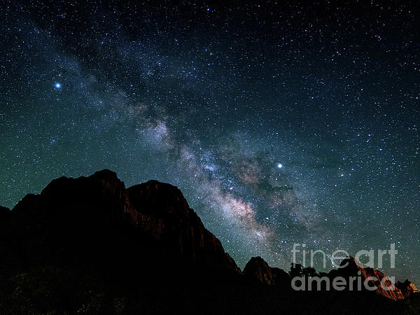 Milky Way Over Zion Photograph by Tom Watkins PVminer pixs