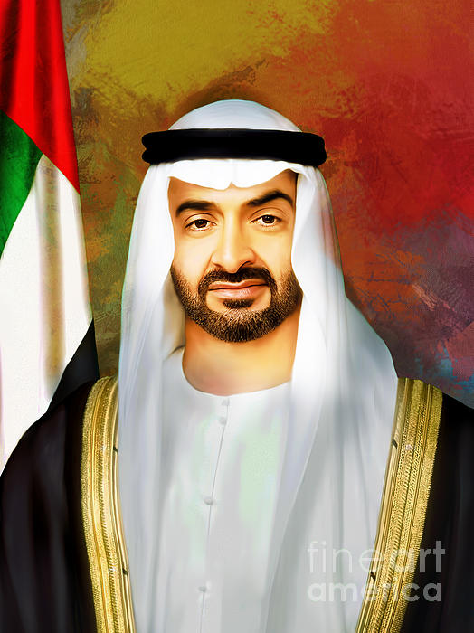 Mohamed bin Zayed Al Nahyan Painting by Gull G