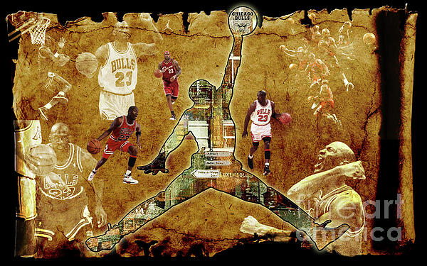 NBA Basketball, Michael Jordan, Chicago Bulls, HD Art Print #4