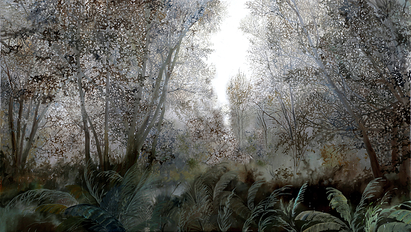 Nebbia Nel Bosco Painting