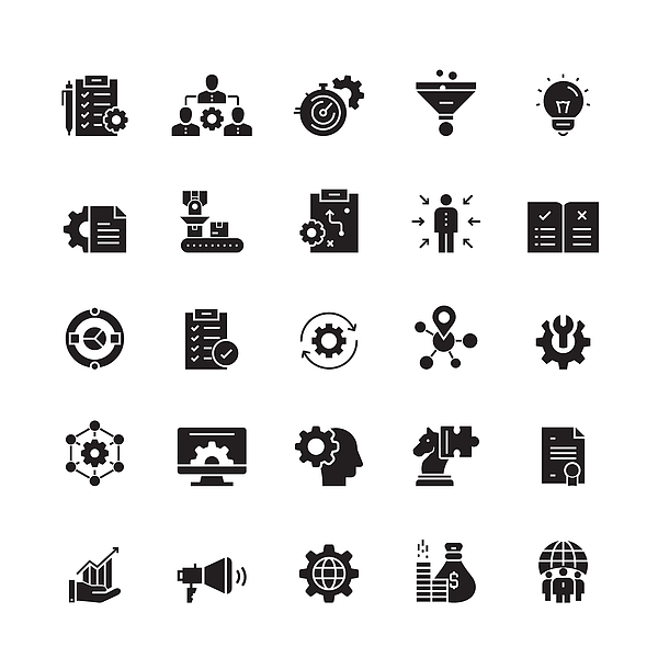 Product Management Related Vector Icons Drawing by Cnythzl