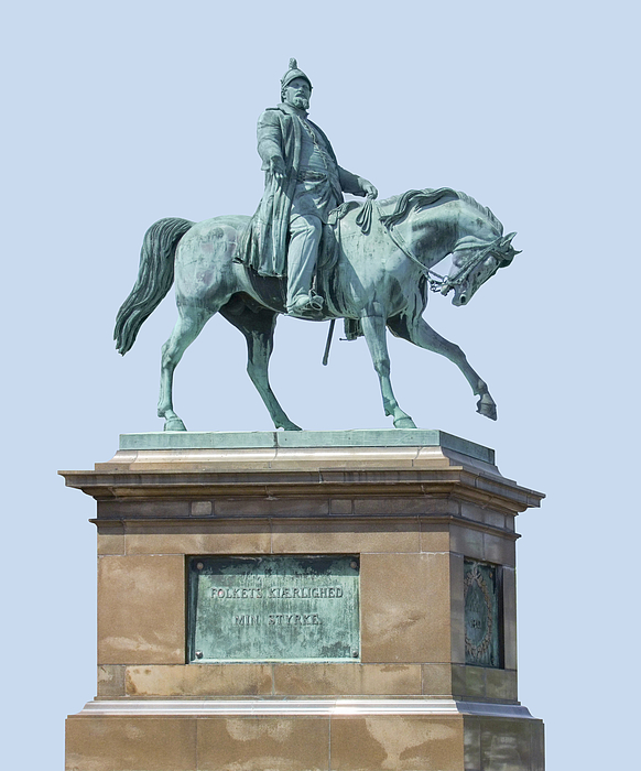 statue of Frederik VII in Copenhagen Photograph by Prill
