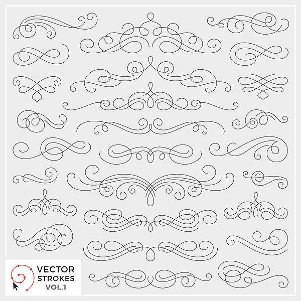 Vector Line Drawing Swirls Drawing by Aleksandarvelasevic