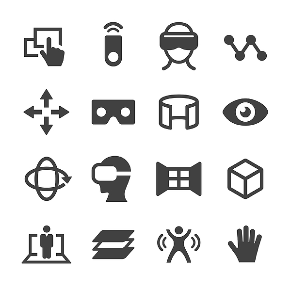 Virtual Reality Icons - Acme Series Drawing by -victor-