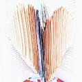 Book folded heart 
