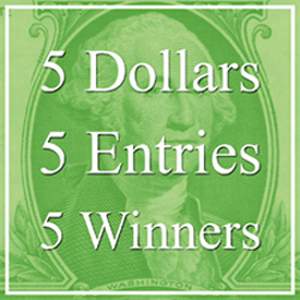 5 Dollars 5 Entries 5 Winners Special Art...