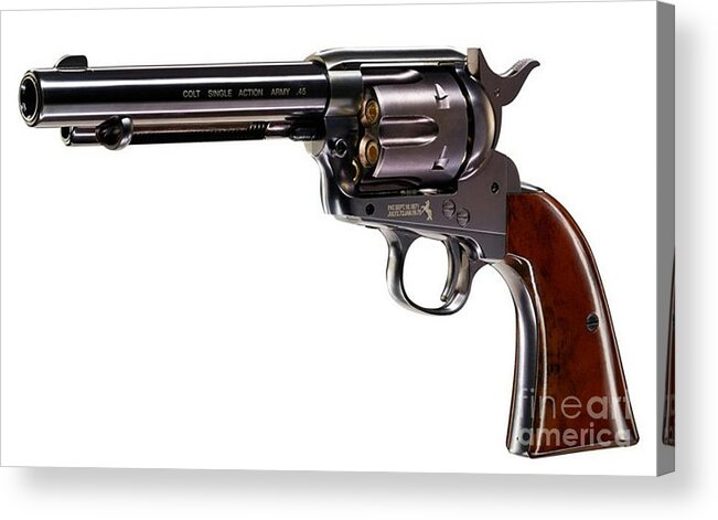Colt Acrylic Print featuring the photograph Colt 45Single Action Army by Action