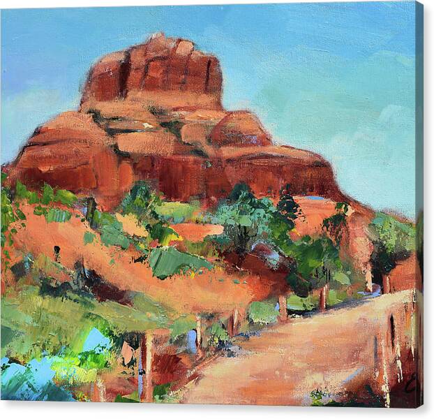 Limited Time Promotion: Bell Rock Path - Sedona Stretched Canvas Print by Elise Palmigiani