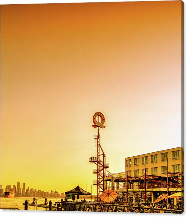 Limited Time Promotion: 0042 Lonsdale Quay North Vancouver Canada Stretched Canvas Print by Amyn Nasser Neptune Gallery