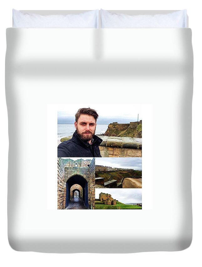 Beautiful Duvet Cover featuring the photograph Beautiful Views Of The North Sea And by Michael Comerford