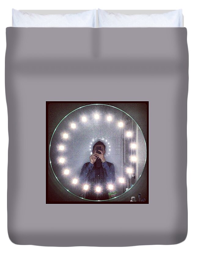 Bright Duvet Cover featuring the photograph Circle Of Light #instagram #light by Michael Comerford