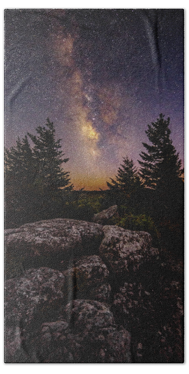 Bear Rocks Hand Towel featuring the photograph Miles Away by Jason Funk
