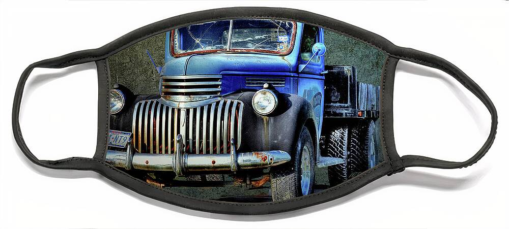 American Pickup Truck Face Mask featuring the photograph Old American Pickup Truck by Savannah Gibbs