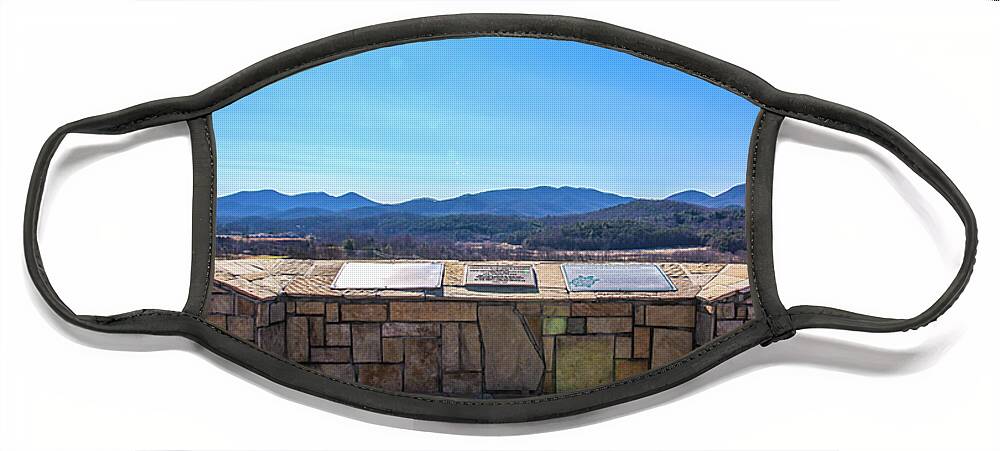 Blue Sky Face Mask featuring the photograph Twiggs Overlook by Richie Parks
