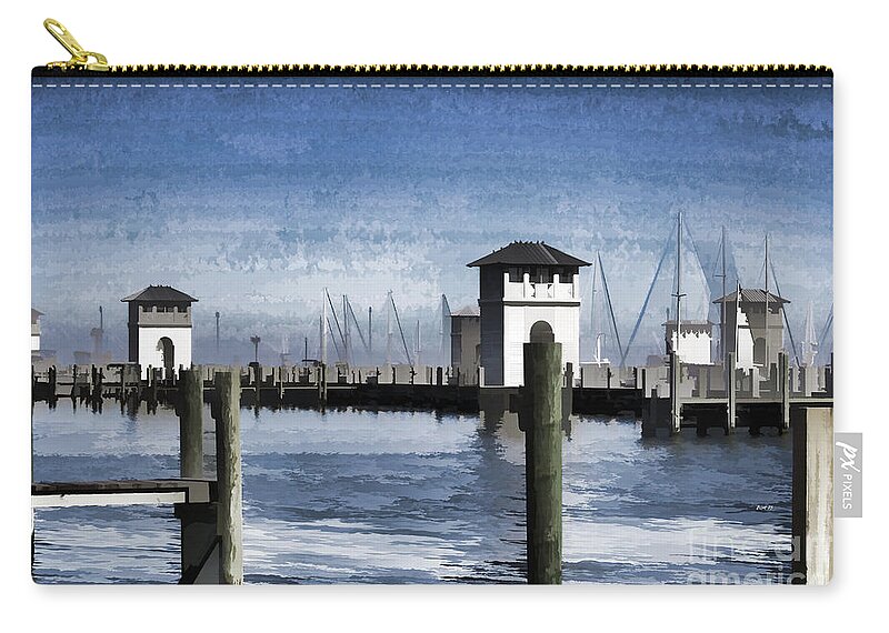 Towers Zip Pouch featuring the photograph Towers and Masts by Roberta Byram