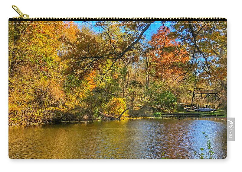 Reflections Zip Pouch featuring the photograph Reflections by Kathy M Krause