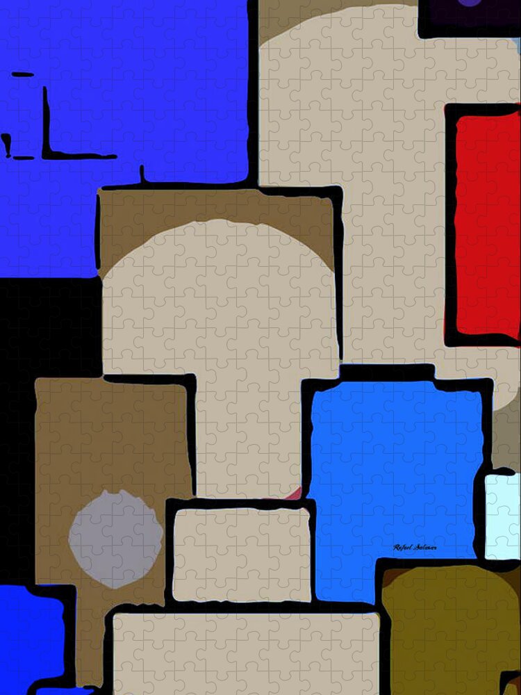 Rafael Salazar Jigsaw Puzzle featuring the digital art Tunnels by Rafael Salazar