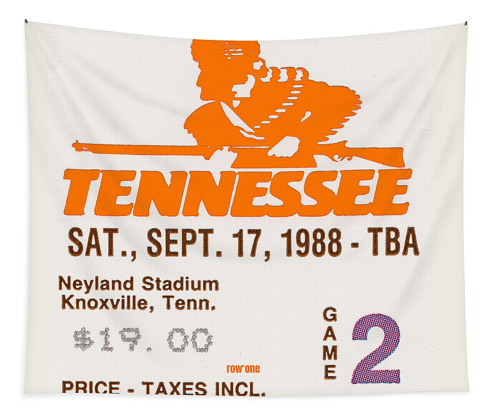 Lsu Tapestry featuring the mixed media 1988 Tennessee vs. LSU by Row One Brand