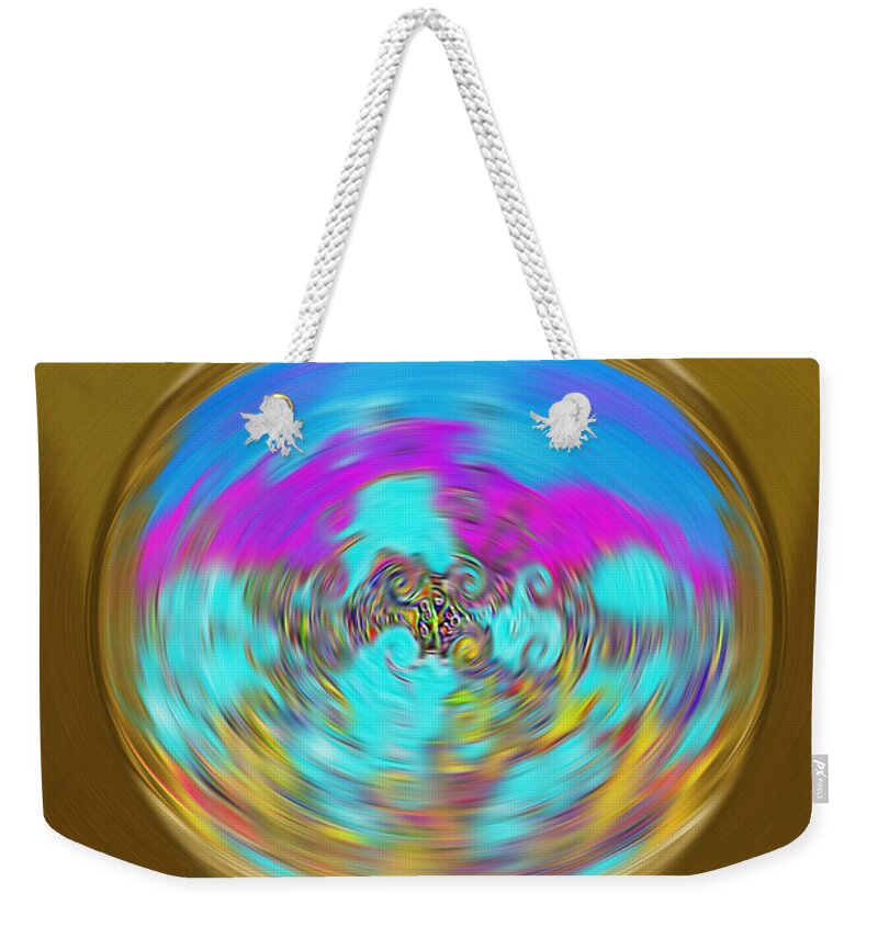 Illusion Weekender Tote Bag featuring the digital art Enchanted View. Unique Art Collection by Oksana Semenchenko