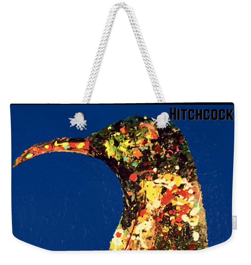 Nicholas Brendon Weekender Tote Bag featuring the painting Hitchcock by Nicholas Brendon