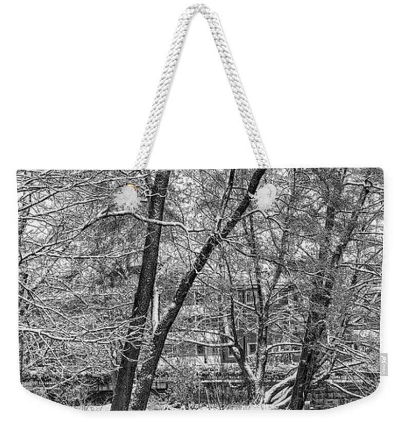 Winter Morning Bw Weekender Tote Bag featuring the photograph winter morning BW #k6 by Leif Sohlman