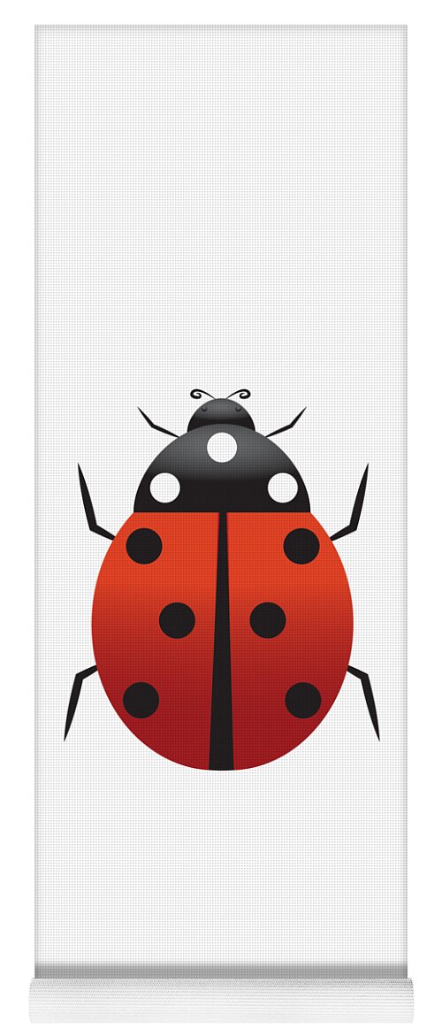 Ladybugs Yoga Mat featuring the digital art Ladybugs by David Millenheft