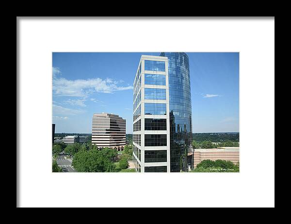 Reflective Mirror Architecture Framed Print featuring the photograph Reflective Mirror Architecture by Kathy M Krause