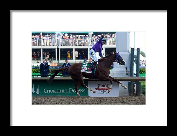 Finish Line Framed Print featuring the photograph 140th Kentucky Derby by Dylan Buell