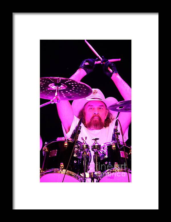 Drummer Framed Print featuring the photograph Artimus Pyle by Concert Photos