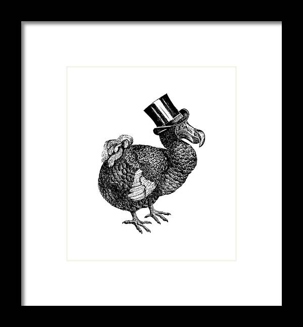 Mr Dodo Framed Print featuring the digital art Mr Dodo by Eclectic at Heart