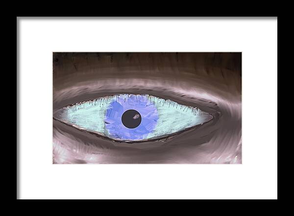 One Eye Framed Print featuring the digital art One eye #k6 by Leif Sohlman