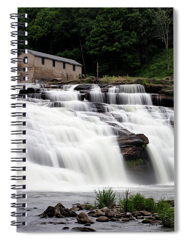 Waterfall Spiral Notebook featuring the photograph Great Falls by Marlo Horne