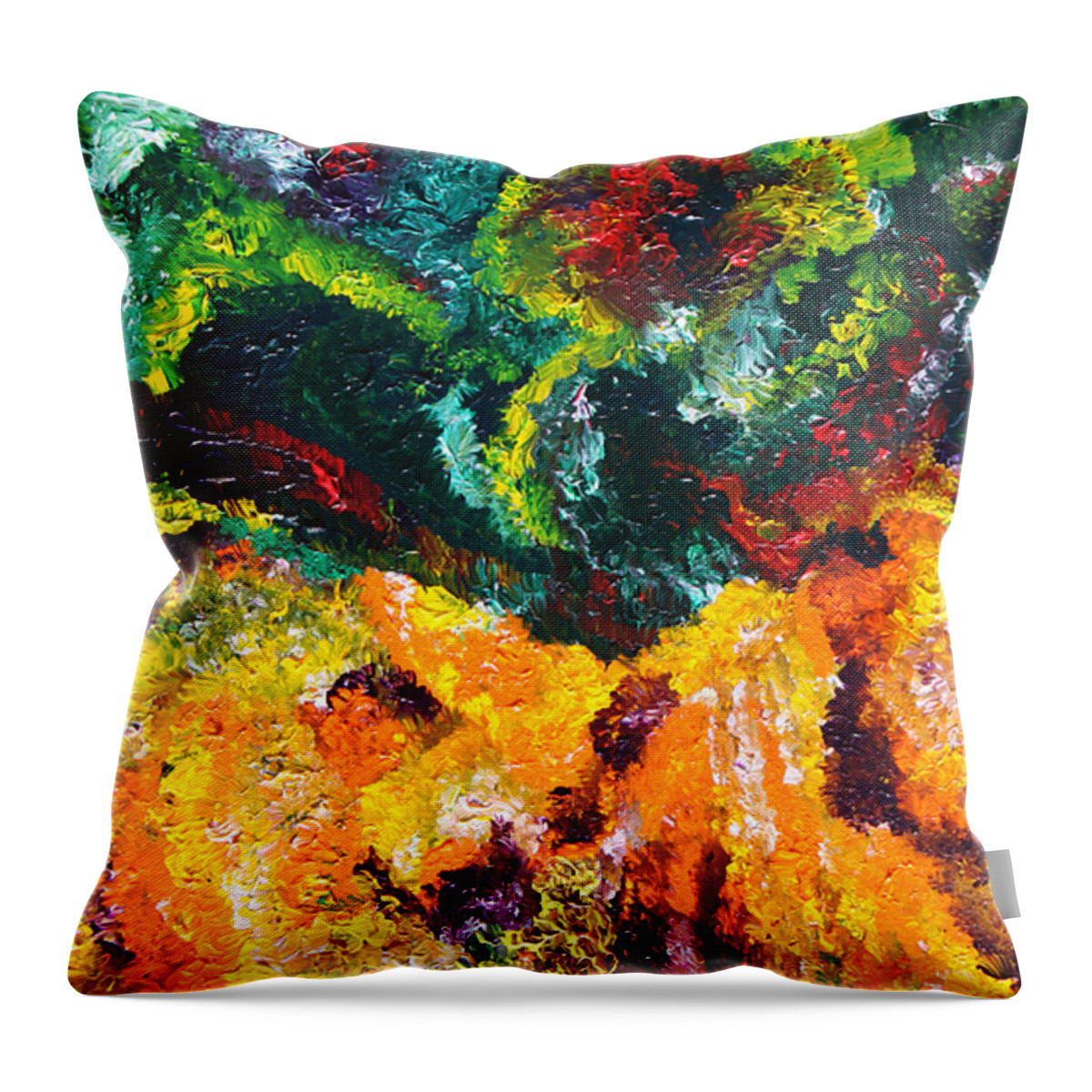 Fusionart Throw Pillow featuring the painting Anemone by Ralph White